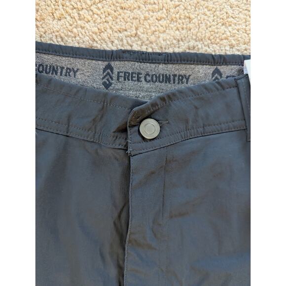 Free Country Men's Convertible Pants Shorts Softshell Size 36*30 Blue - Picture 7 of 9